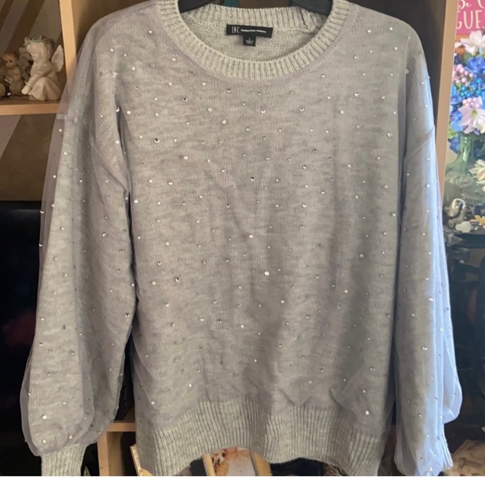 steal till 12/20🤍 Rhinestone Shimmer sweater